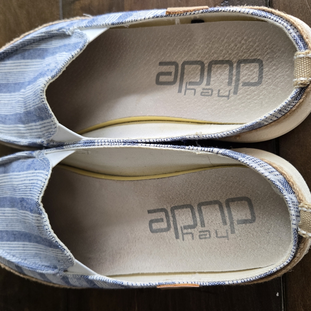 Women's Blue Striped Shoes